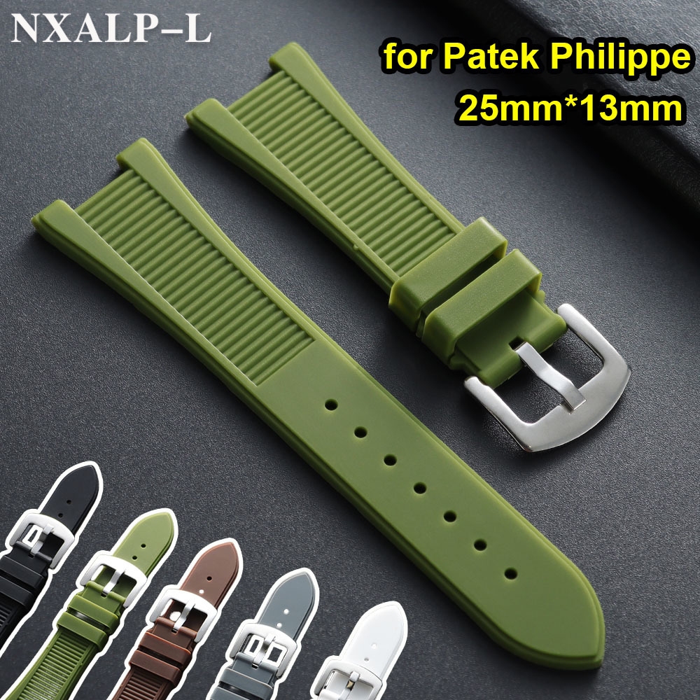 Patek Philippe Watch Aquanaut - Siliconen Horlogeband 25mm * 13mm voor