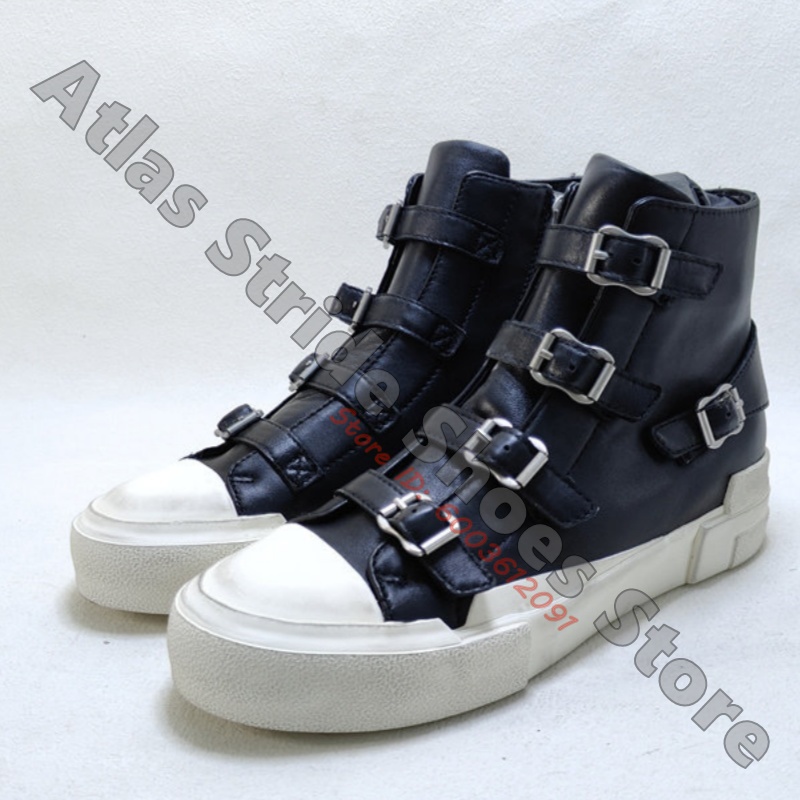 Mesh Strap Metal - Contrast High Top Sneakers met meerdere
