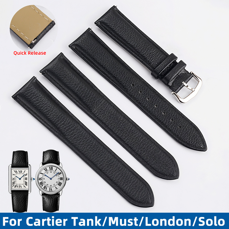 Cartier Watch Santos - 16/17/19/20/22/23mm Quick Release Horlogeband Voor Cartier