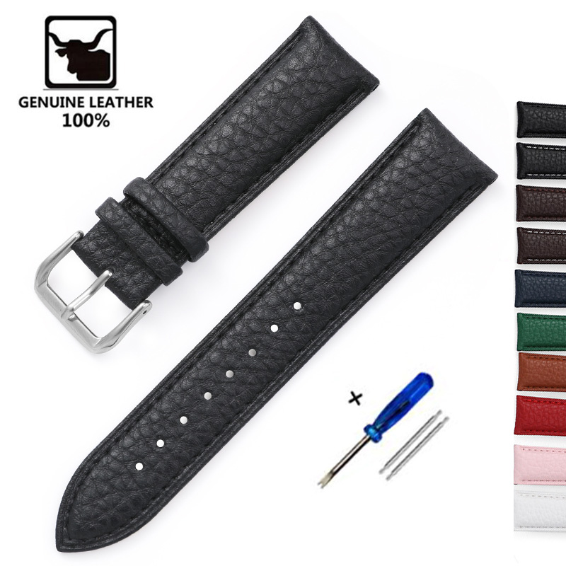 Suede Strap Watch - Litchi Patroon Zacht Lederen Horlogeband Armband