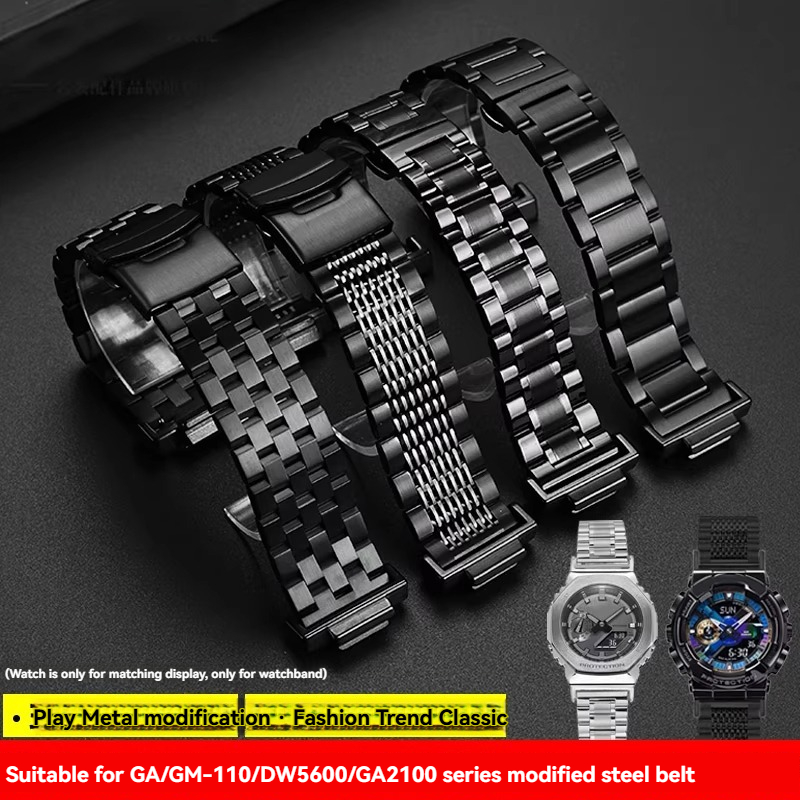 Casio Watch G-Shock Dw-5600 - Gemodificeerde Roestvrij Stalen Horlogeband Strap Voor