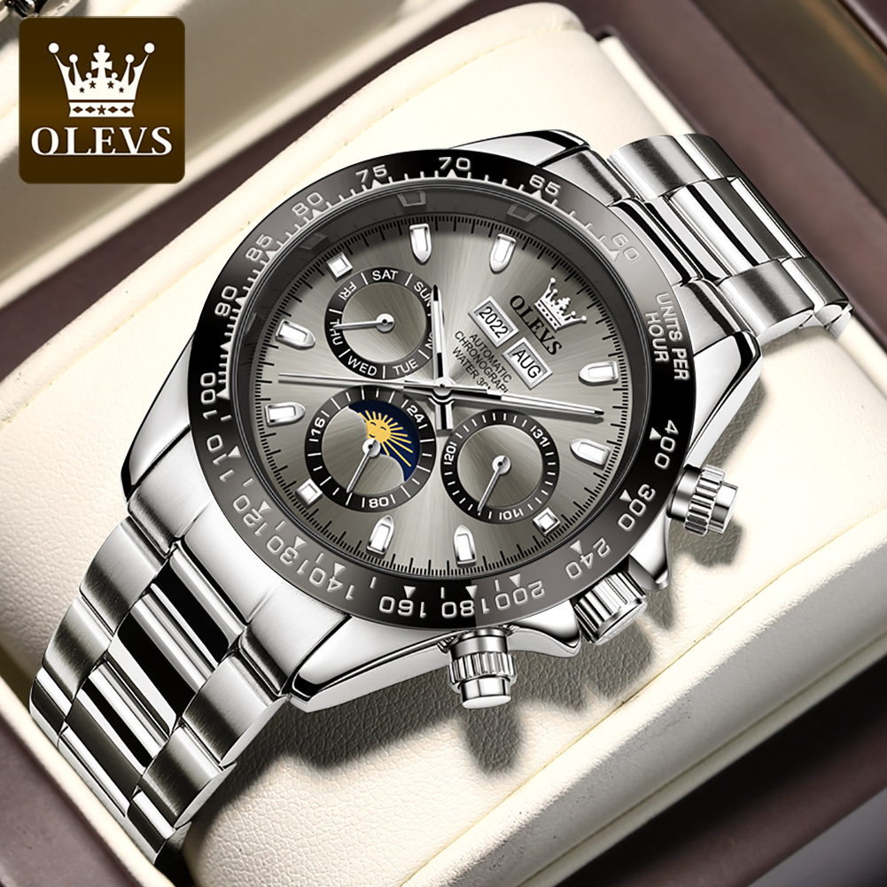 Rolex Watch Datejust - OLEVS 6654 Luxe herenhorloge chronograaf automatisch