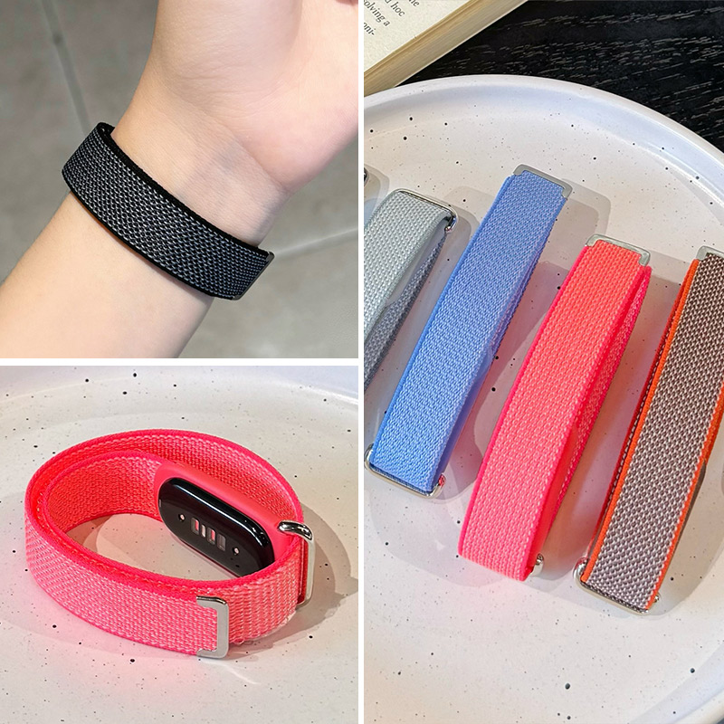 Sport Loop Velcro - Sportieve nylon gevlochten horlogeband voor Google