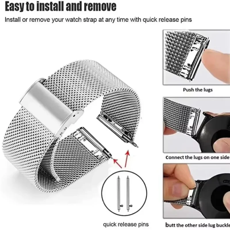 22mm 20mm Mesh Loop Voor Garmi - Milanese Loop Magnetic recensie en prijs