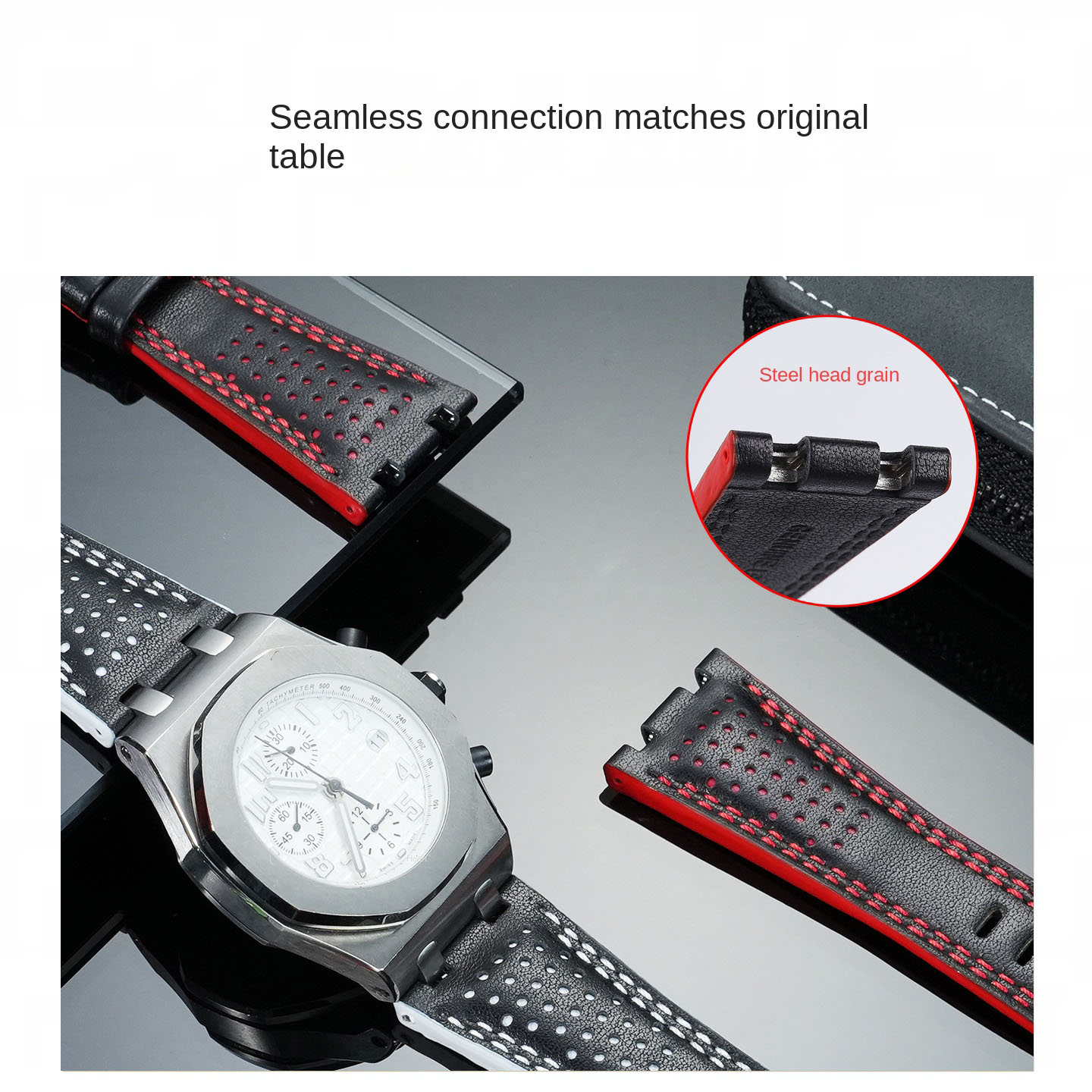 28 mm koeienhuid band voor Aud - Audemars Piguet Watch Royal Oak Offshore recensie en prijs