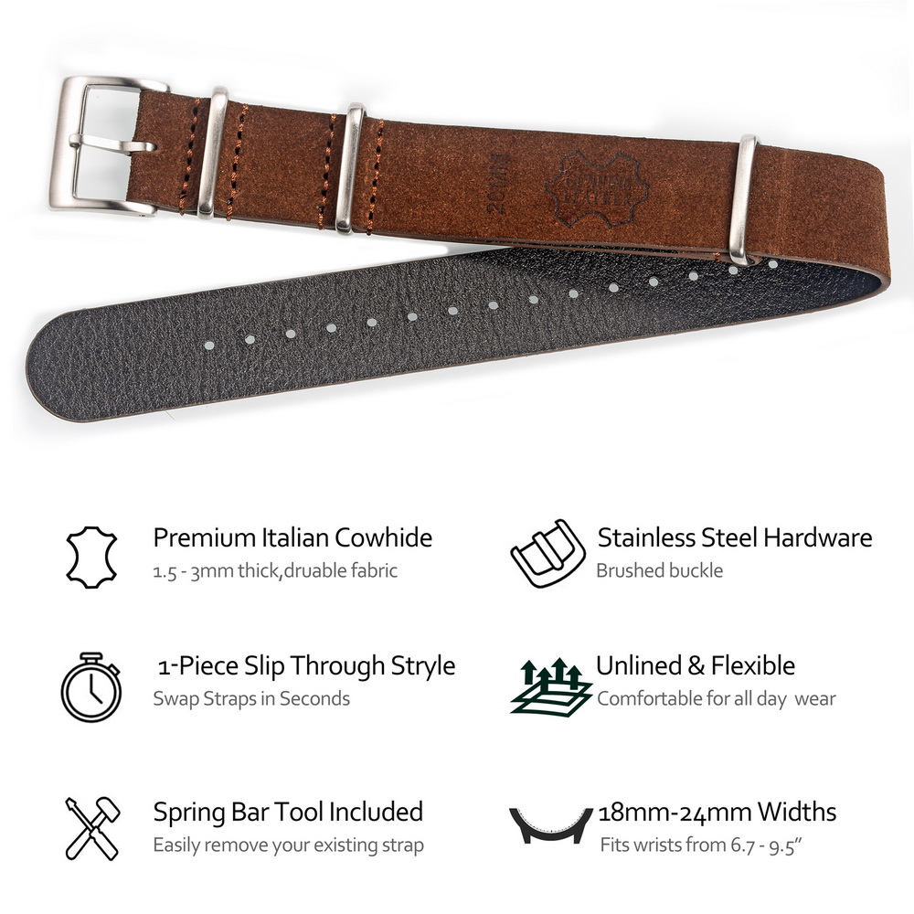 Hemsut Echt Lederen Horloge Ba - Tropic Strap Vintage recensie en prijs