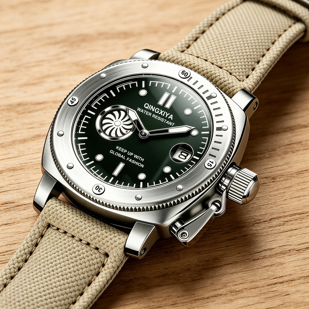 Cool Creatieve Kaki Canvas Ban - Canvas Strap Watch recensie en prijs