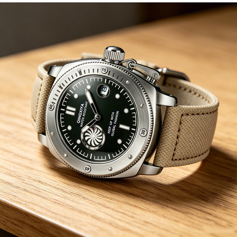 Cool Creatieve Kaki Canvas Ban - Canvas Strap Watch recensie en prijs