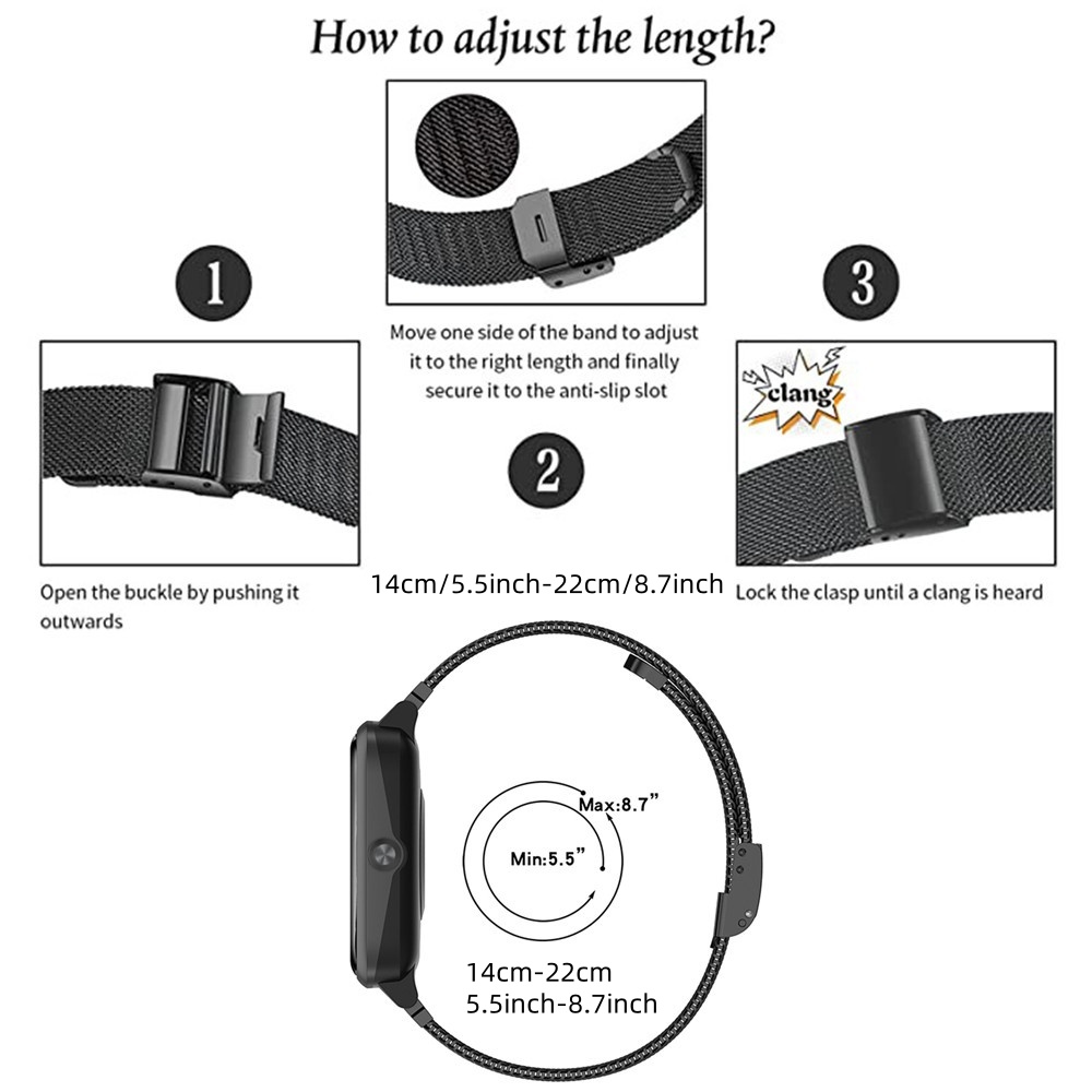 Metalen banden voor Honor Watc - Mesh Strap Metal recensie en prijs