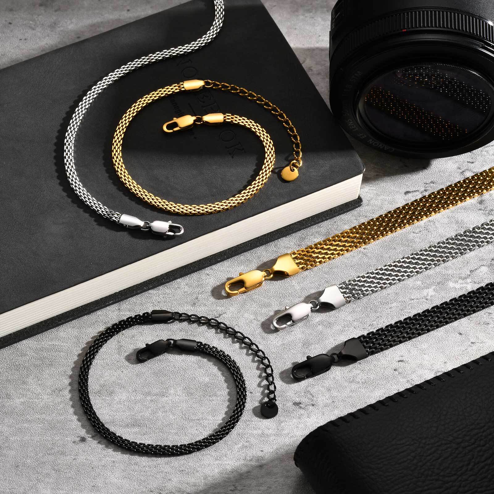3/8 mm mesh riem kettingarmban - Mesh Strap Metal recensie en prijs