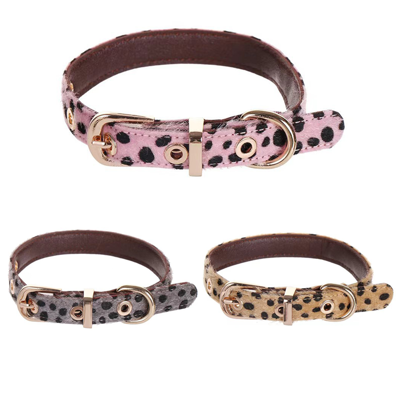 Kleine halsband met luipaardpa - Leather Strap Quick Release recensie en prijs