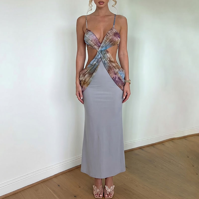 Sexy mouwloze jurk met spaghet - Mesh Strap Metal recensie en prijs