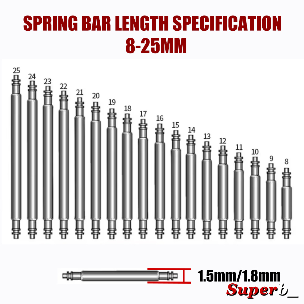 360 stuks Dia 1.3mm/1.5mm/1.8m - Spring Bar Tool Set recensie en prijs