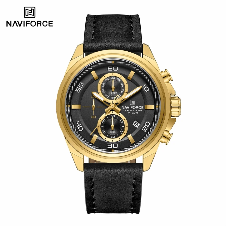 NAVIFORCE Handen Horloges Echt - Leather Watch Band Men recensie en prijs