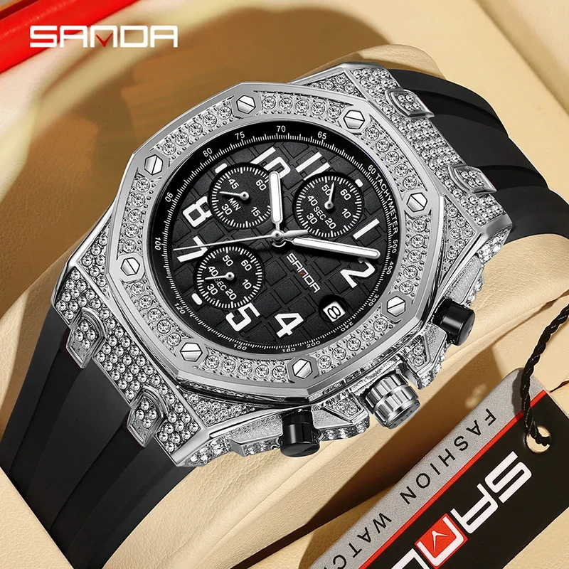SANDA 7026 Heren Quartz Horlog - Rubber Strap Diver recensie en prijs