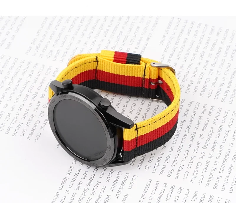 20 mm 22 mm geweven nylon band - Canvas Strap Watch recensie en prijs