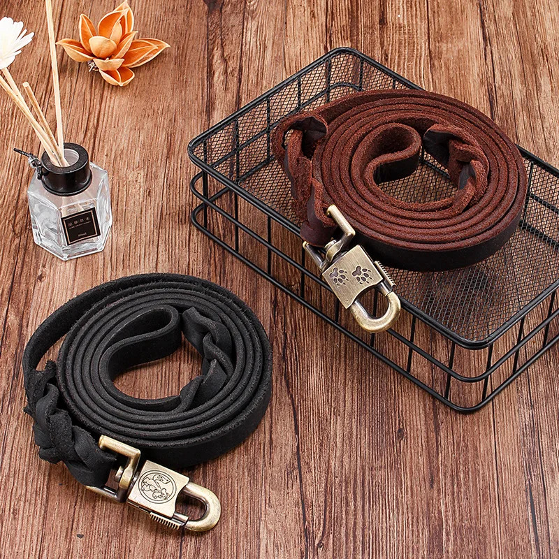 Echt lederen hondenriem - Trai - Leather Strap Quick Release recensie en prijs