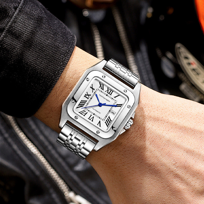 Hoogwaardig luxe vierkant auto - Cartier Watch Santos recensie en prijs
