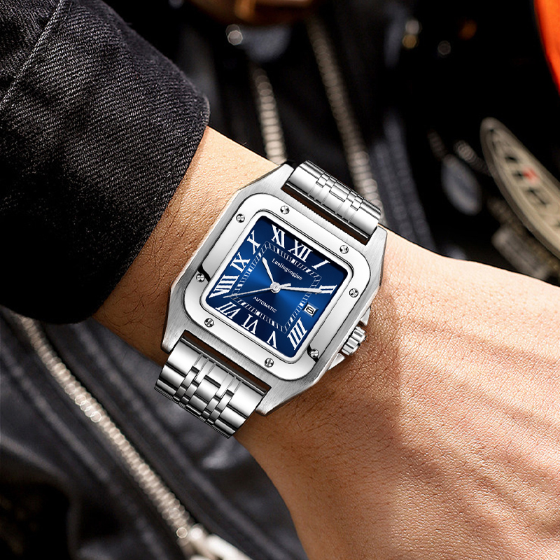 Hoogwaardig luxe vierkant auto - Cartier Watch Santos recensie en prijs
