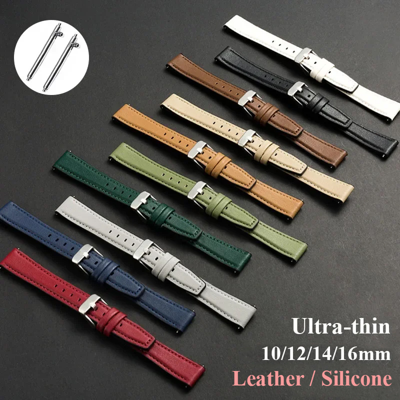 Ultradunne lederen horlogeband - Suede Strap Watch recensie en prijs