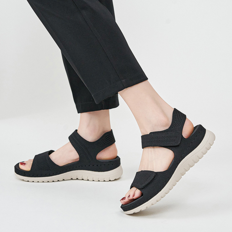 Dames gebreide mesh platform s - Sport Loop Velcro recensie en prijs