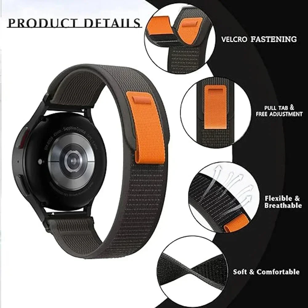 20/22mm Trail Loop Horlogeband - Sport Loop Velcro recensie en prijs
